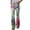 Pink#4, variant on Tejiojio Women Clothes Clearance Womens Elastic Waist Stretch Printing Thin Stretch Skinny Button Pants Trousers
