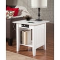 thumbnail image 2 of AFI Nantucket End Table with Charging Station in Driftwood-Finish:White,Item Package Quantity:1, 2 of 10