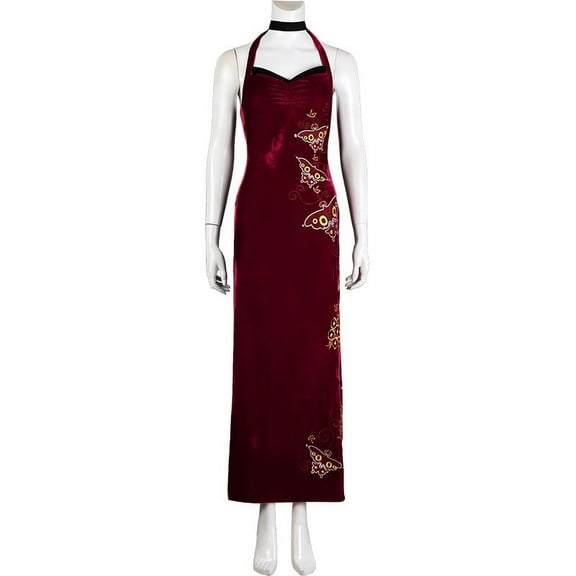 Ada Wong Velvet Qipao Dress - Resident Evil Dress