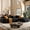 black, variant on 113" Modern L-Shaped Modular Sectional Sofa for Living Room, Corduroy Upholstery Green, 3-Seater Cloud Couchand Movable Ottoman