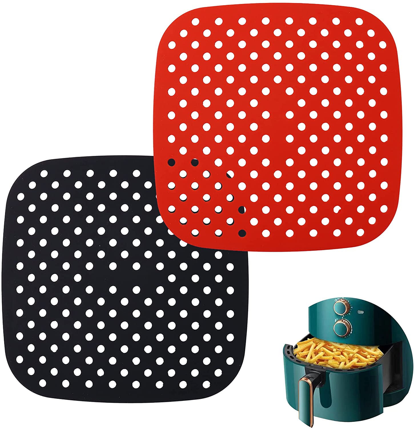 8.5 inch Air Fryer Liners/Bamboo Stea... Details about   Air Fryer Perforated Paper Set of 200 