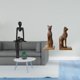 thumbnail image 2 of Figura De Resina De Gato Egipcio Abstracto Creativo, Figura De Pensador, Sujetalibros Decorativo, Soporte Para Libros, Adorno De Mesa Para El Hogar, La Oficina, Regalo De Inauguración De La, 2 of 8