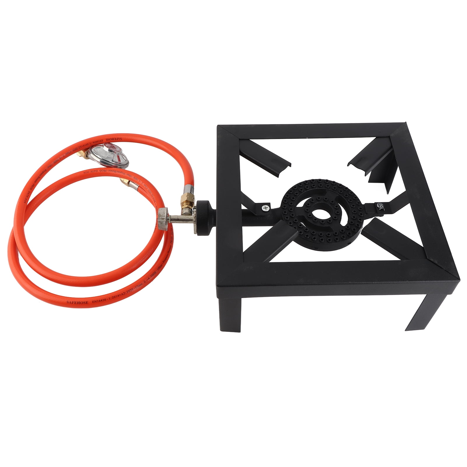 Portable 8KW Gas Boiling Ring Cast Iron Stove Large LPG Stove Outdoor Cooker Iron Frame Portable Fire Control Stove