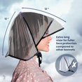 thumbnail image 3 of Maypes Premium Waterproof Rain Hat with Full Cut Visor & Netting, Bonnet for Men or Women, Black, 3 of 4