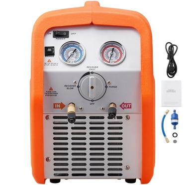 KFFKFF Refrigerant Recovery Portable 3/4 HP Machine for Vapor Liquid Refrigerant