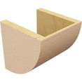 thumbnail image 5 of 8"W x 8"D x 8"H Wide Durham Rough Cedar Woodgrain TimberThane Corbel, Primed Tan, 5 of 6