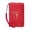 Red, variant on RFID-Blocking Passport Wallet, Slim Leather Travel Organizer for Women Men, Credit Card Holder with Zipper Closure And Tassel Keychain, Boarding Pass Ticket Holder, 1 Passport Holder
