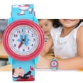 thumbnail image 4 of Reloj de dibujos animados resistente al agua para niños, reloj de pulsera con patrón de copo de nieve, herramienta de reconocimiento de tiempo, patrón de copo de nieve, 4 of 5