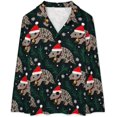 thumbnail image 4 of Top-kevin Nutcracker Soldier Gift Women's Long-Sleeve Shirt And Full-Length Bottom Pajama Set, 4 of 12