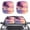 Palm Tree Purple, variant on Bulopur Turtle Floral Car Sun Shade Windshield Prevent UV Rays Sun Protector for Car Windshield Easy to Store Front Window Sunshade Sun Visor Protector for Most Vans SUVs Trucks