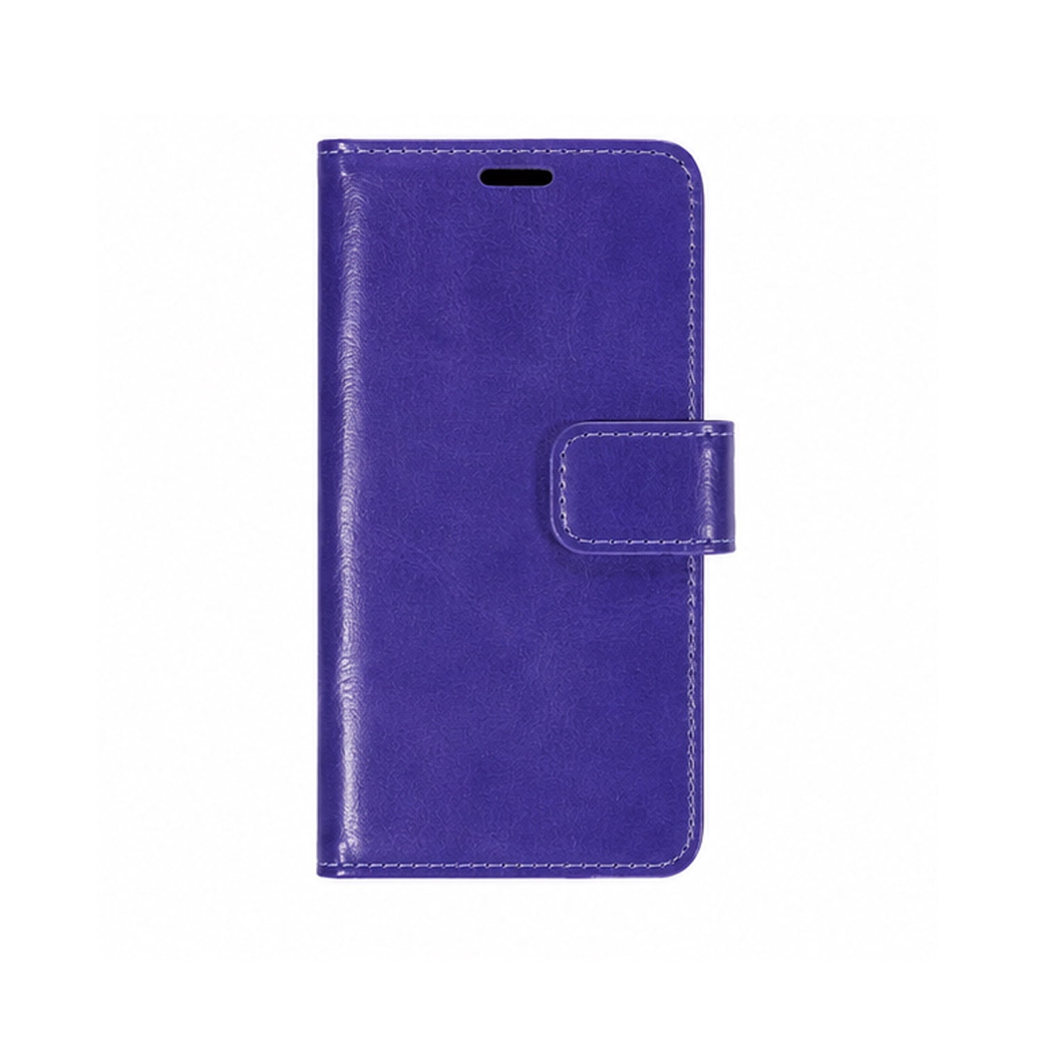 YUW-Small (4.5"-4.8") Universal Protective Wallet Cover with Rotating Kickstand - Purple