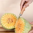 thumbnail image 3 of VALSEEL Stainless Steel Melon Scoop,Fruit Decoration Carving Knife for DIY Cutting and Scooping Watermelon,Cantaloupe,Ice Cream, Kitchen Gadgets, Kitchen Accessories, 3 of 3