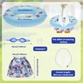thumbnail image 4 of Austok Hawaiian Porch Goose Outfit Summer Porch Goose Outfit Fits 23" Statue with Swimming Ring for Cement Yard Decor, 4 of 9