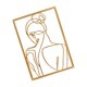 thumbnail image 5 of Mujer minimalista Arte de la pared Dibujo lineal Figuras coleccionables Pared de trasera Zulema Escultura de pared, 5 of 8