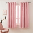 thumbnail image 2 of Lapalife Stars Blackout Curtains for Girls Bedroom, Double Layer Star Cut Out Curtains Nursery Home Decor, 1 Panel, Baby Pink, 51''x 63'', 2 of 6