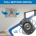 MountIt! FlipDown Ceiling TV Mount, Fits Screen Size 23"55" , 44 lb