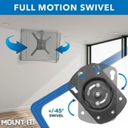 Mount-It! Flip-Down Ceiling TV Mount, Fits Screen Size 23-55 , 44 lb. Capacity, Adjustable Height, Works With Slanted Ceiling