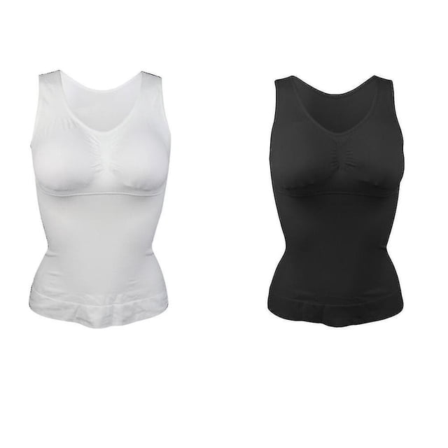 Tummy Control Camisole For Women Shapewear Tank Tops With Built In Bra Slimming Compression Top Vest Seamless Body Shaper