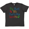 thumbnail image 3 of Inktastic My Aunt in Puerto Rico Loves Me Youth T-Shirt, 3 of 5
