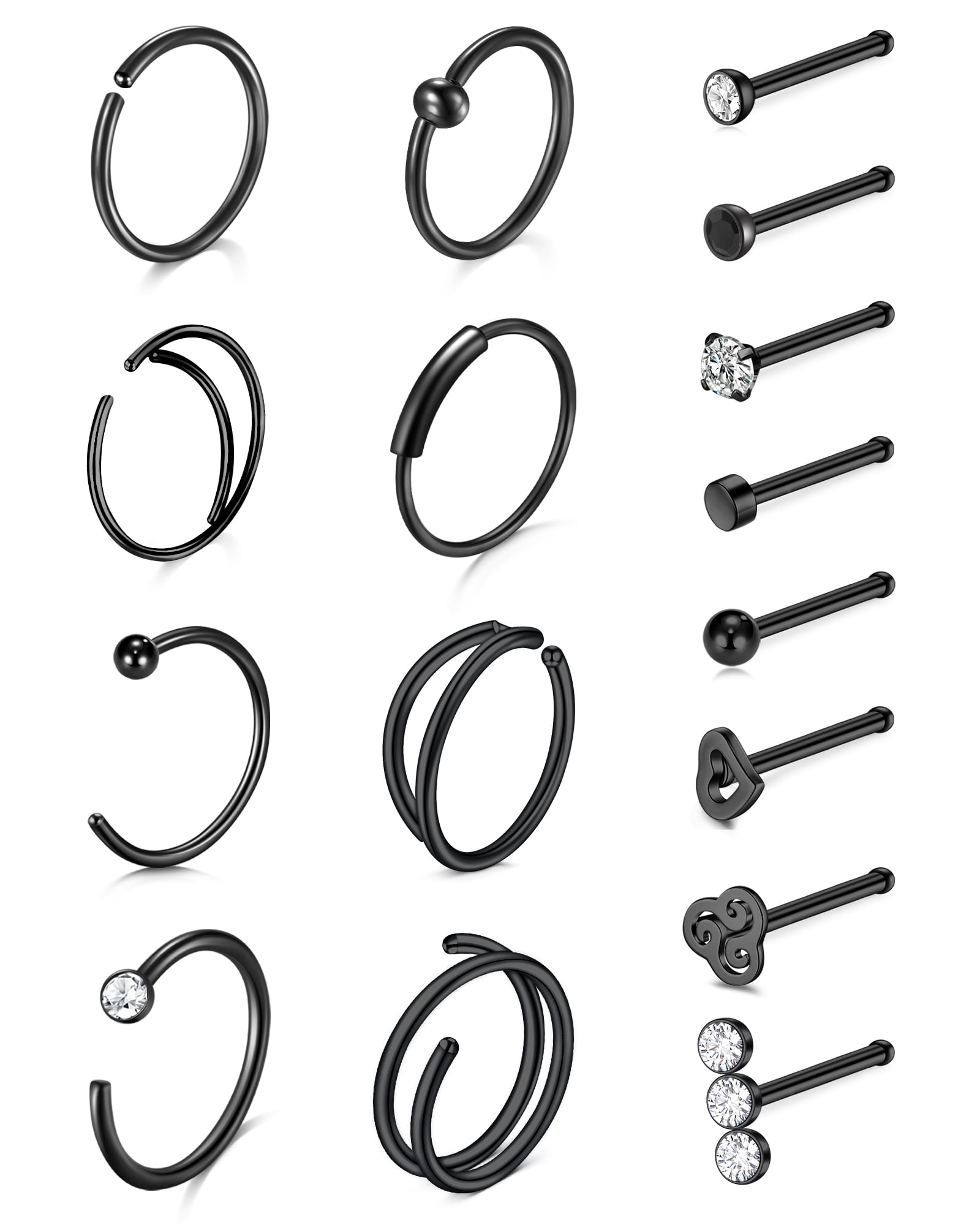 VENDITA - Anello Da Naso In Acciaio Chirurgico 18g - Foto 10