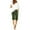 Army Green#W01, variant on Women's Elastic Waist Knee Length Casual Cotton Bermuda Shorts with Drawstring, Jogger Yoga Sweat Walking Short Running Shorts Black XL