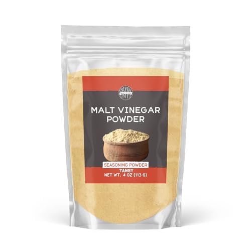 Birch & Meadow Malt Vinegar Powder, Tangy & Sweet Flavor, Dissolves Easily 4 Ounce