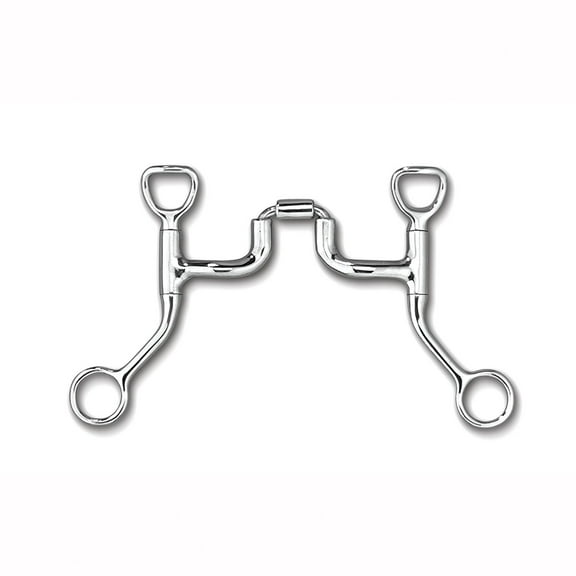 Myler HBT Shank with Sweet Iron Correctional Ported Barrel MB 47PB (Stainless Steel, 5")