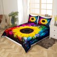 thumbnail image 2 of Yibo Golden Black Heart Valentine Day Duvet Cover - Premium Polyester Duvet Cover with Zipper Closure, 3 Piece Set, Includes 1 Duvet Cover and 2 Pillow Cases, No Comforter, 2 of 6