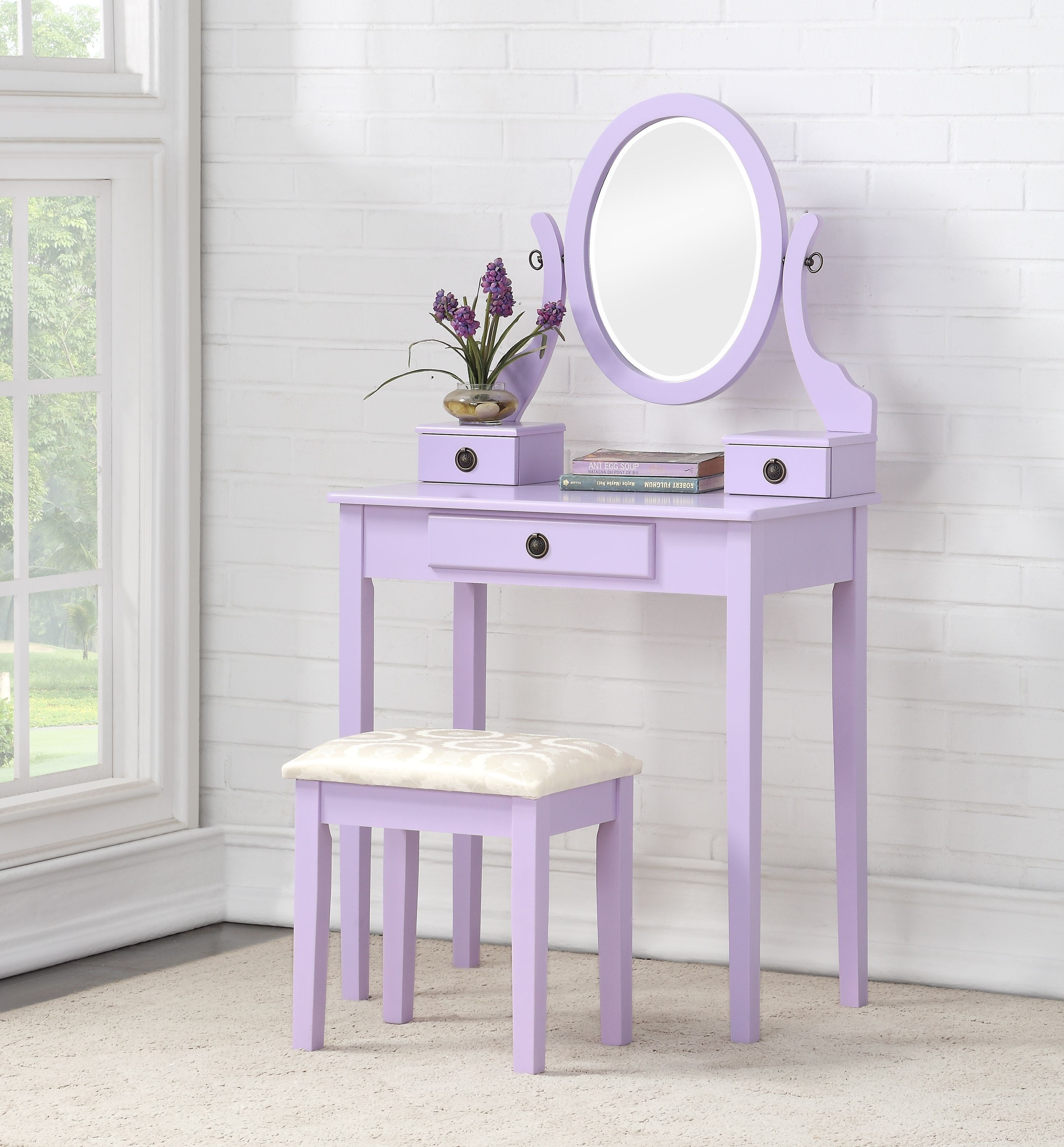 vanity desk with mirror walmart