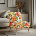 thumbnail image 3 of HELLHERO Rose Armless Accent Chair Protector, Anti Scratch Dustproof Slipper Chair Slipcover for Restaurant Living Room, 3 of 8