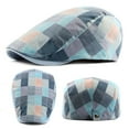 thumbnail image 4 of Newsboy Caps Advanced Flat Vintage Plaid Contrast Colors Men Hat for Daily Wear, 4 of 8