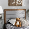 thumbnail image 4 of Bowery Hill Light Gray and Brown Finished Wood Twin Size Headboard, 4 of 7