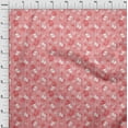 thumbnail image 3 of oneOone Cotton Poplin Medium Pink Fabric Floral & Geometric Fabric For Sewing Printed Craft Fabric By The Yard 56 Inch Wide, 3 of 4