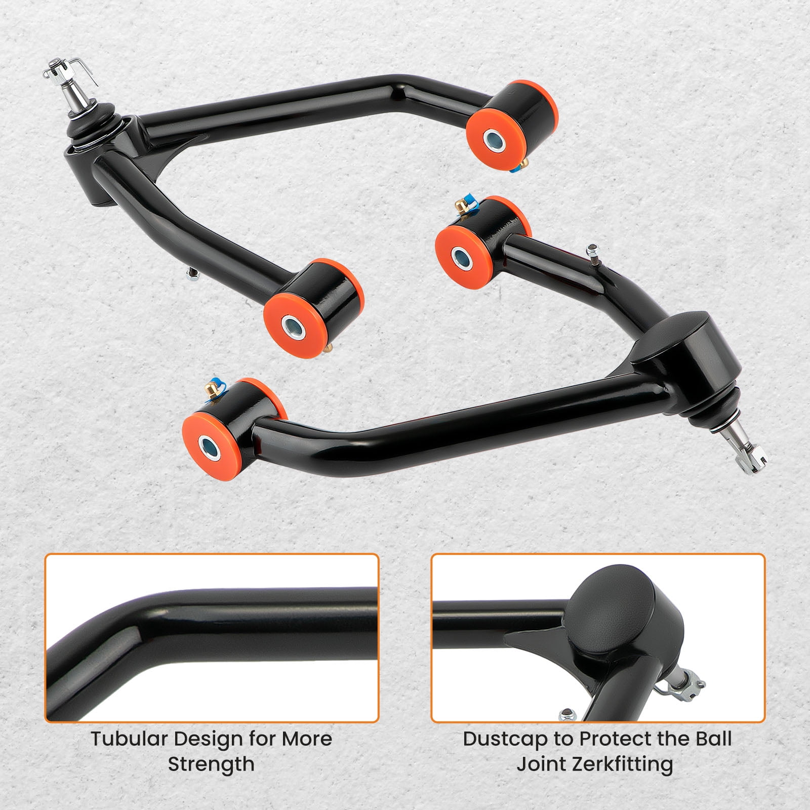 Maxpeedingrods 2-4'' inch Lift Upper Control Arms For Chevy Silverado GMC Sierra 1500 2007-2018