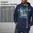 thumbnail image 5 of Men's Lilo & Stitch Not Lazy, Saving Energy  Pull Over Hoodie Navy Blue 3X Large, 5 of 9