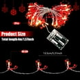thumbnail image 2 of Zukuco Indoor Christmas Garland Decorations 10FT 30LED Festive Lighted Berry Beaded Xmas Tree Home Mantel Fireplace Holiday Decor Red, 2 of 7