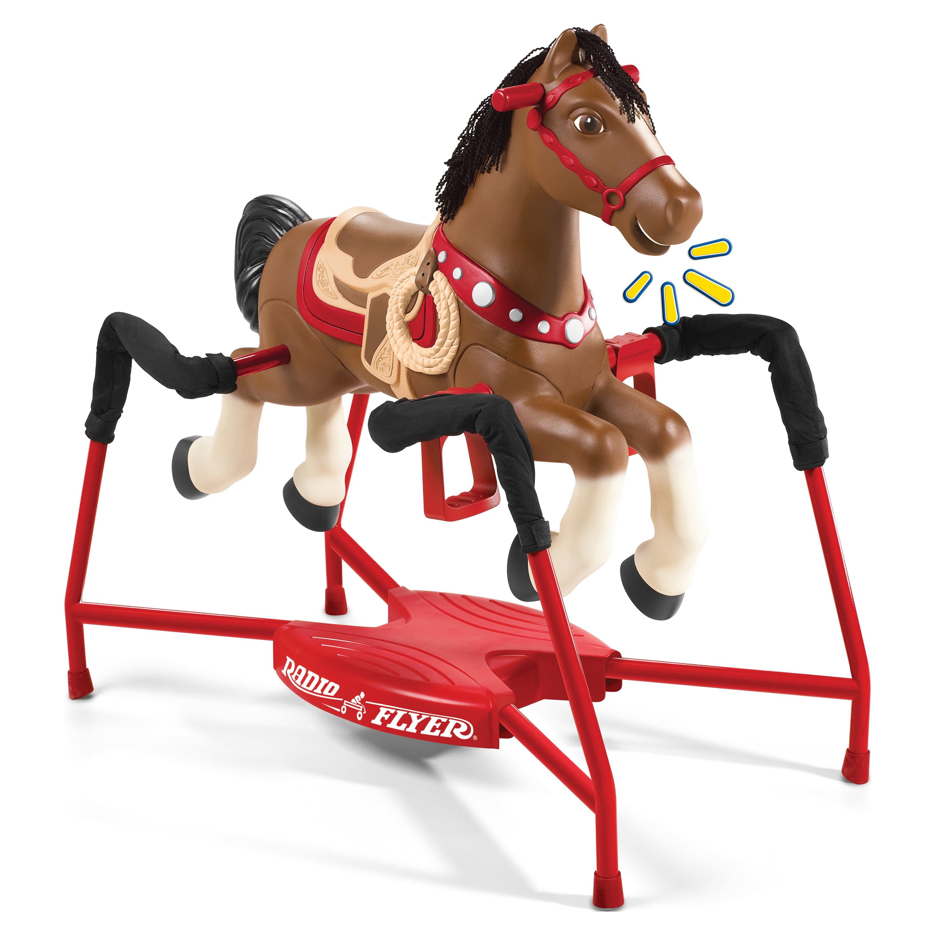 Radio Flyer, Blaze Interactive Spring Horse, Ride-on with Sounds for Boys and Girls - image 3 of 12