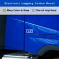 thumbnail image 2 of 2 Pack - Driver Using ELD Vinyl Decal Electronic Logging Device Sticker E-Log Electronic Driver Logs Decal for Commercial Semi Truck & Bus Drivers - Many Colors & Sizes (7" x 4", White), 2 of 8