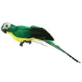 thumbnail image 2 of AMERTEER 2Pcs Foam Feather Artificial Parrot Imitation Bird Model Home Ornament (Green), 2 of 9