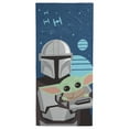 thumbnail image 2 of Star Wars The Mandalorian He's With Me Standard Beach Towel, 2 of 3