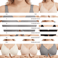 thumbnail image 3 of VISALY Front Closure Jelly Bras for Old Women Wireless Push Up No Underwire Full Coverage Seamless Comfy Front Snap Support T-Shirt Bras Soft Supportive Compression Convenient Bras Black M, 3 of 8