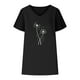 thumbnail image 4 of Camisetas de Cuello en V Mujeres Impresas Manga Corta Camiseta Casual, Ligera Y Básica de las Mujeres Camisetas Casuales, 4 of 4