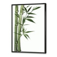 thumbnail image 3 of Designart 'Detail of Dark Green Bamboo and Leaves I' Traditional Framed Canvas Wall Art Print, 3 of 5