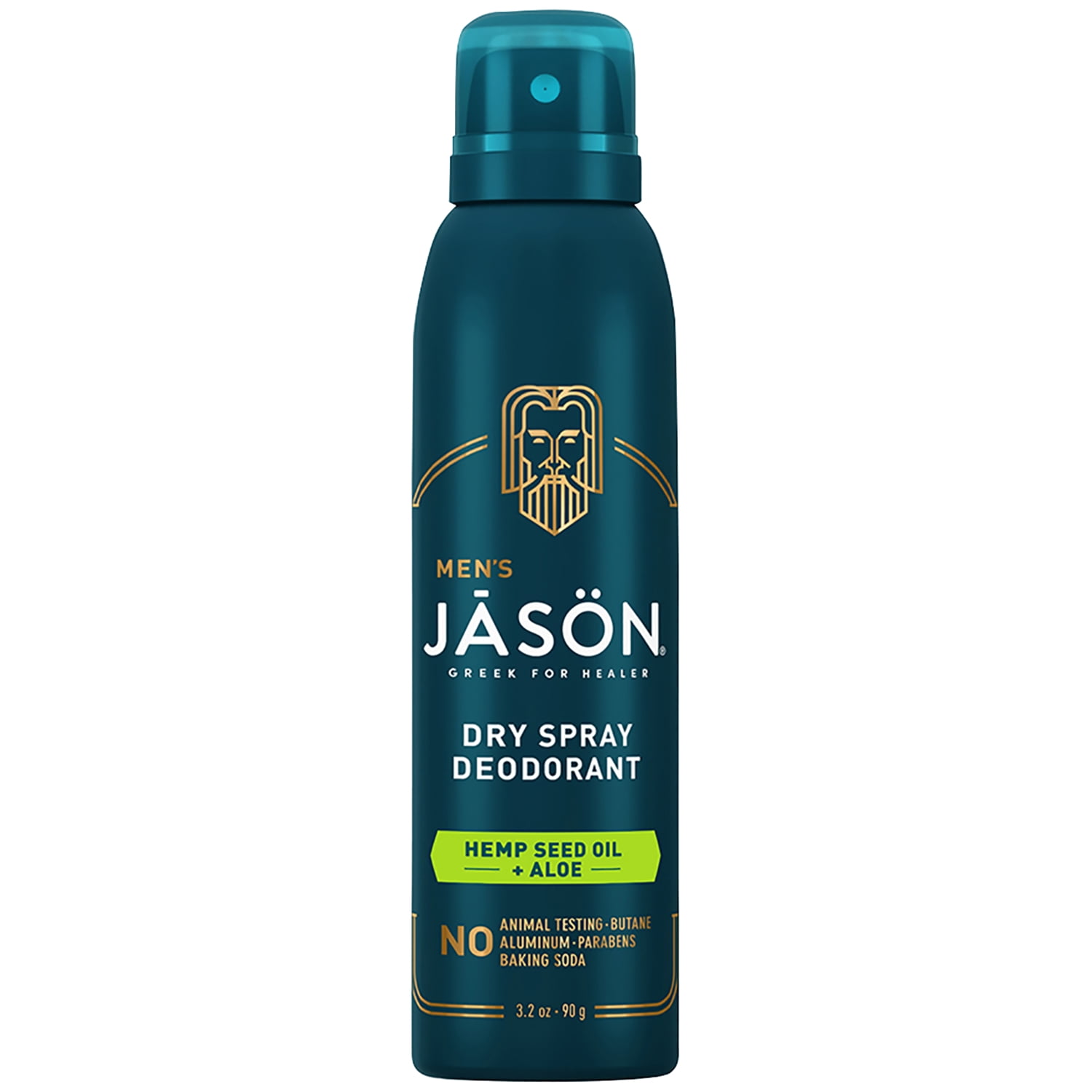 Jason Men's Hemp Seed Oil + Aloe Dry Spray Deodorant, 3.2 oz