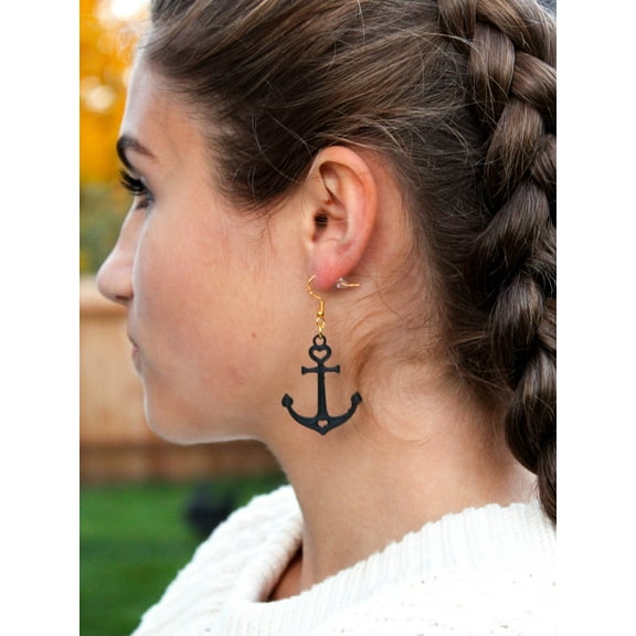 Clever Contraption Anchor Dangle Earrings – Nautical-Inspired Jewelry for All Ages
