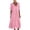 Pink, variant on POROPL Maxi Dresses for Women Cotton Linen Short Sleeve V Neck A-Line Dress Flowy Beach Dress