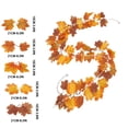 thumbnail image 3 of Fall Wreath 200Cm Artificial Maple Leaves Wreath Thanksgiving Decorations Indoor for Mantel Fireplace Fall Crop Home Halloween Party Wedding Counter Centerpiece, 3 of 5