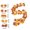 B, variant on Artificial Maple Leaves Garland Fall Decorations For Home Thanksgiving Halloween Party Fireplace Decor