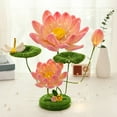 thumbnail image 6 of Lotus table lamp night light handmade DIY material package, 6 of 10