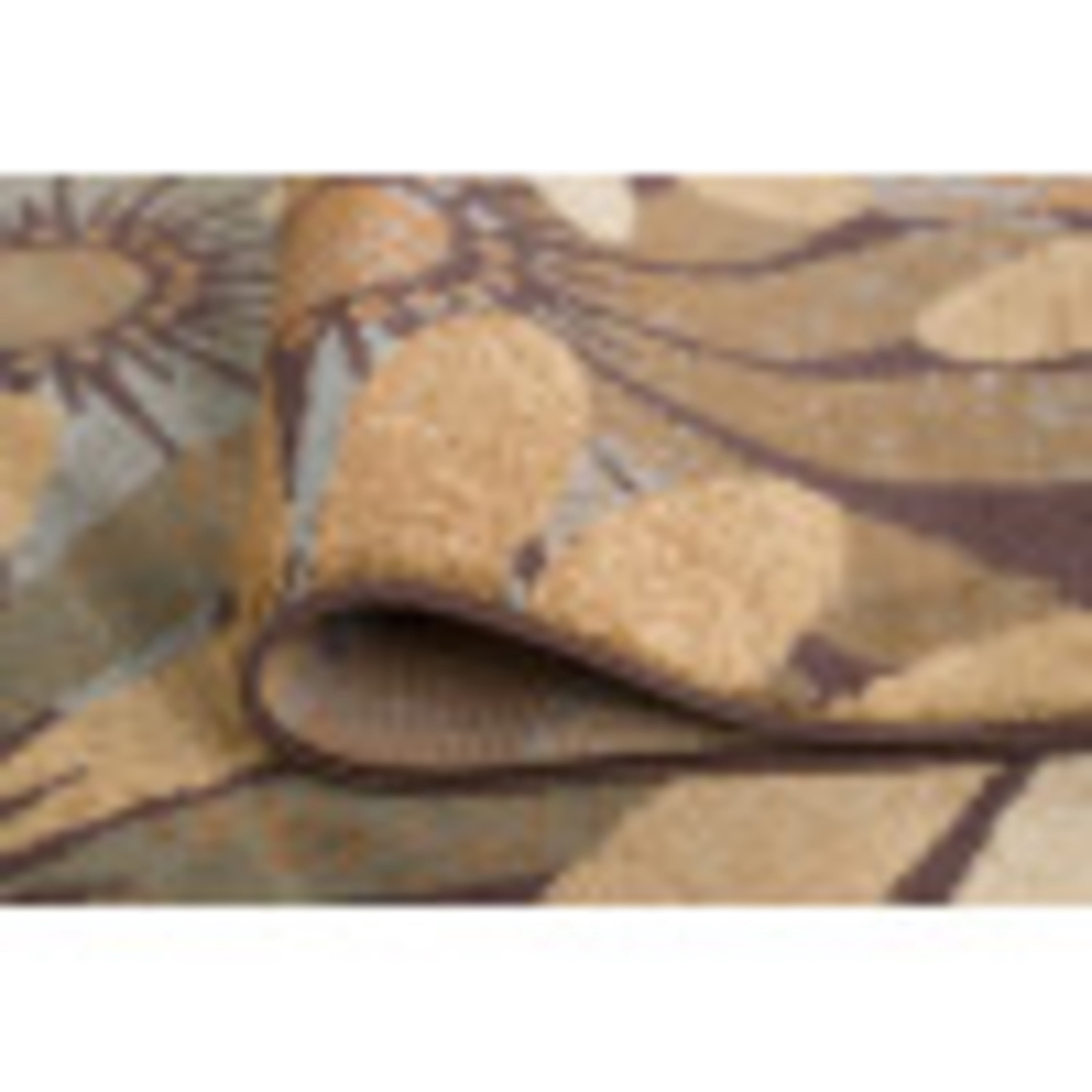 Contemporary Area Rug (6'7'' x 9'6'' Oval) Floral Multi-Color Living Room Easy to Clean